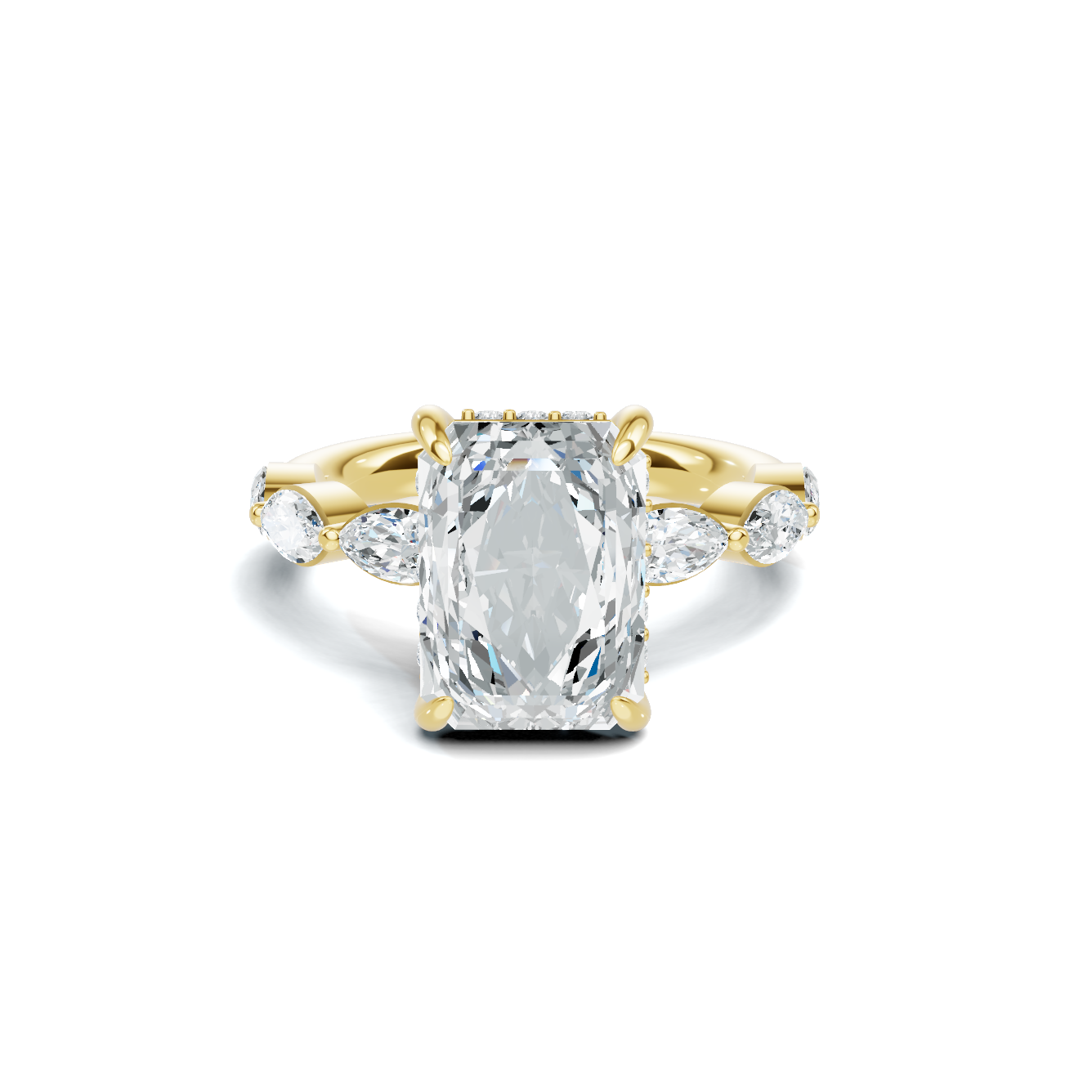 Marquise Accent Side Ring