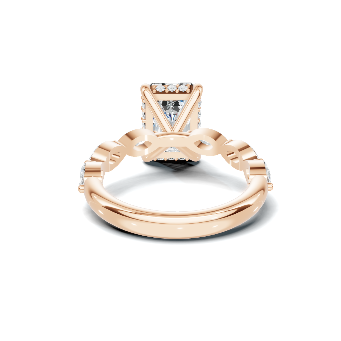 Marquise Accent Side Ring