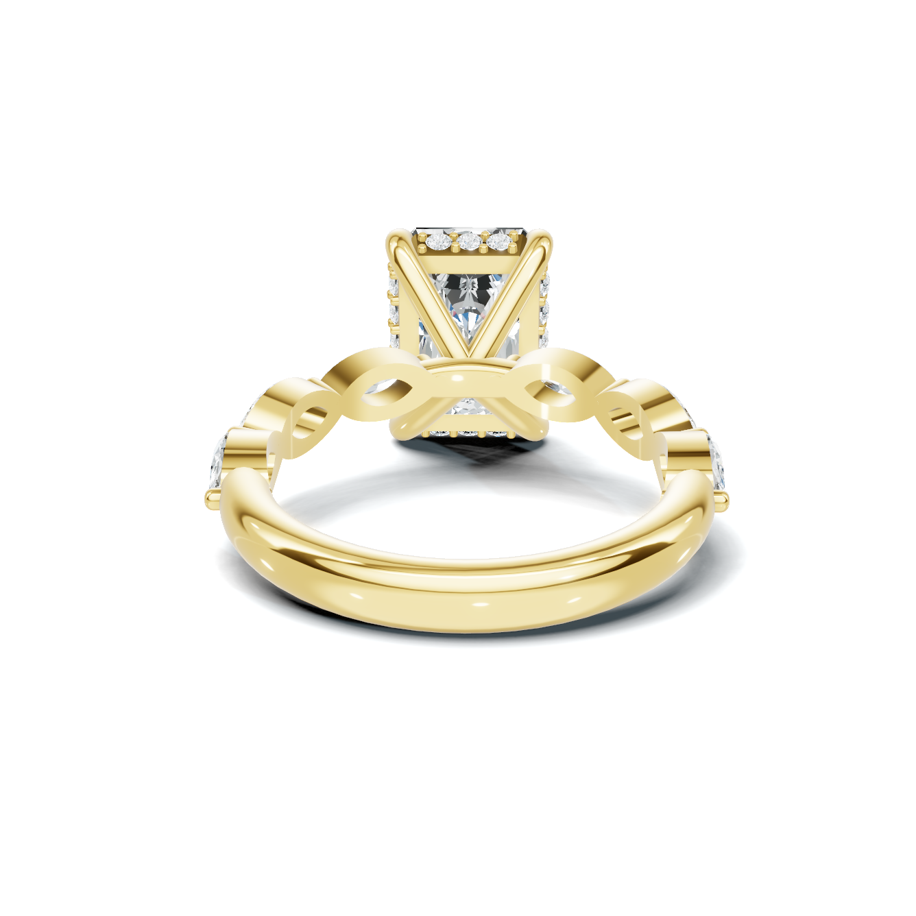 Marquise Accent Side Ring