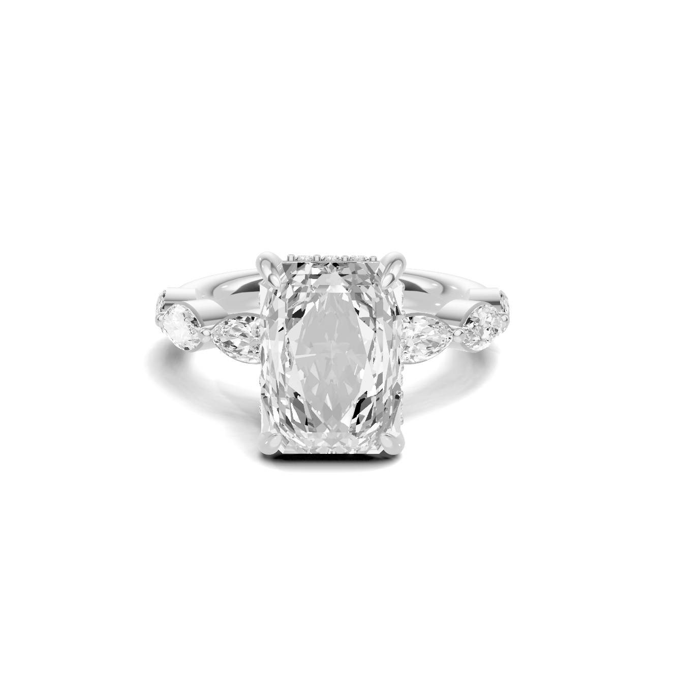 Marquise Accent Side Ring