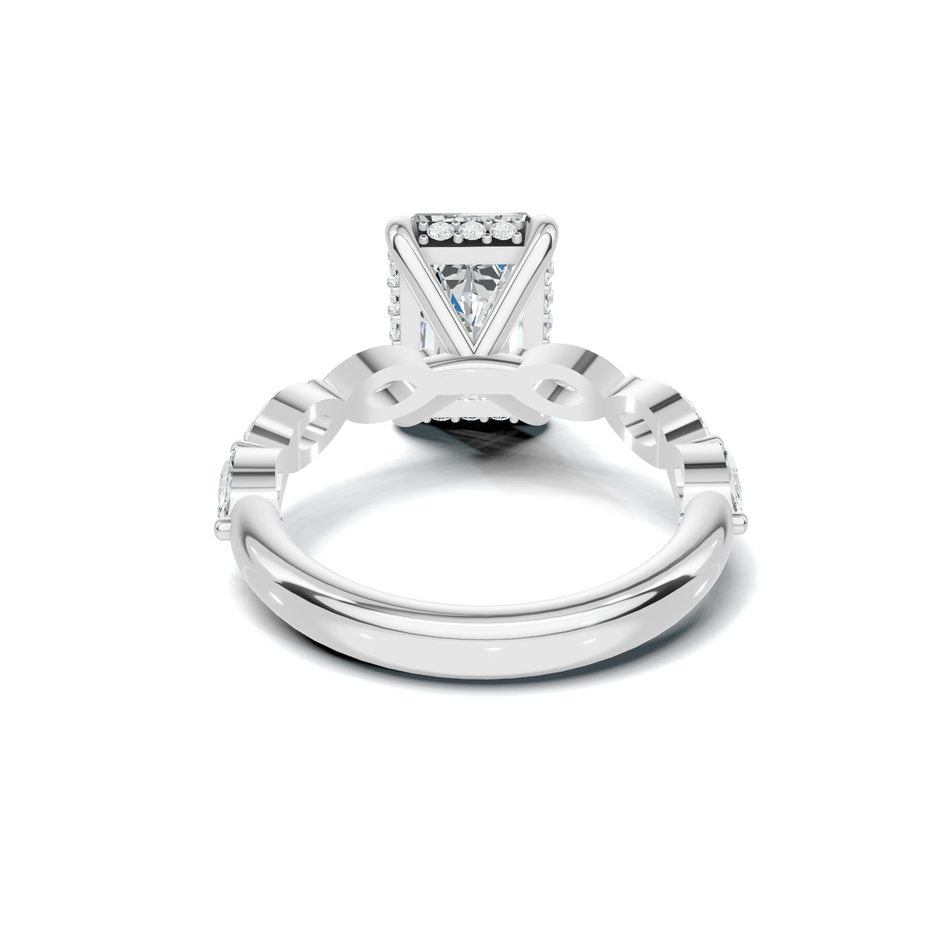 Marquise Accent Side Ring