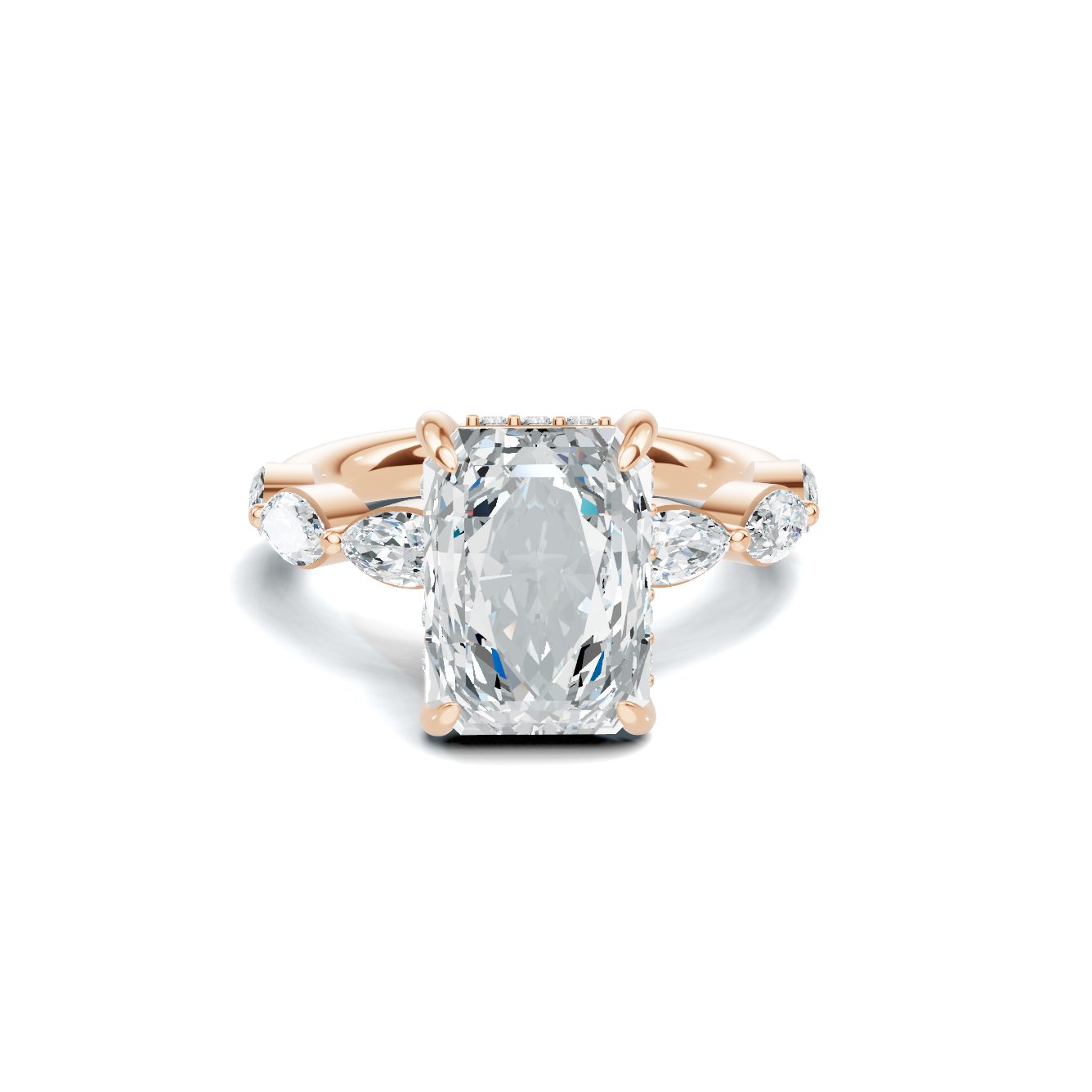 Marquise Accent Side Ring