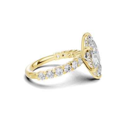Marquise Accent Sidestone Ring