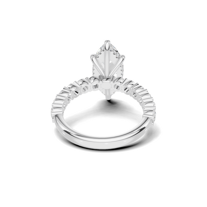 Marquise Accent Sidestone Ring