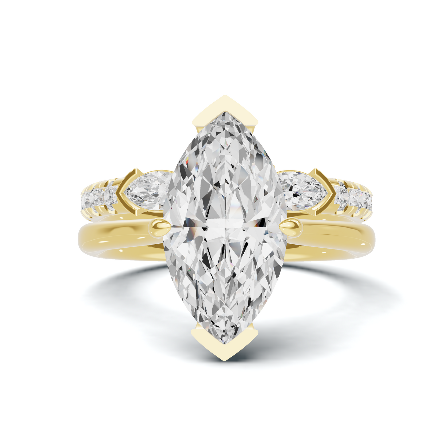 Marquise Accent Stacking Ring