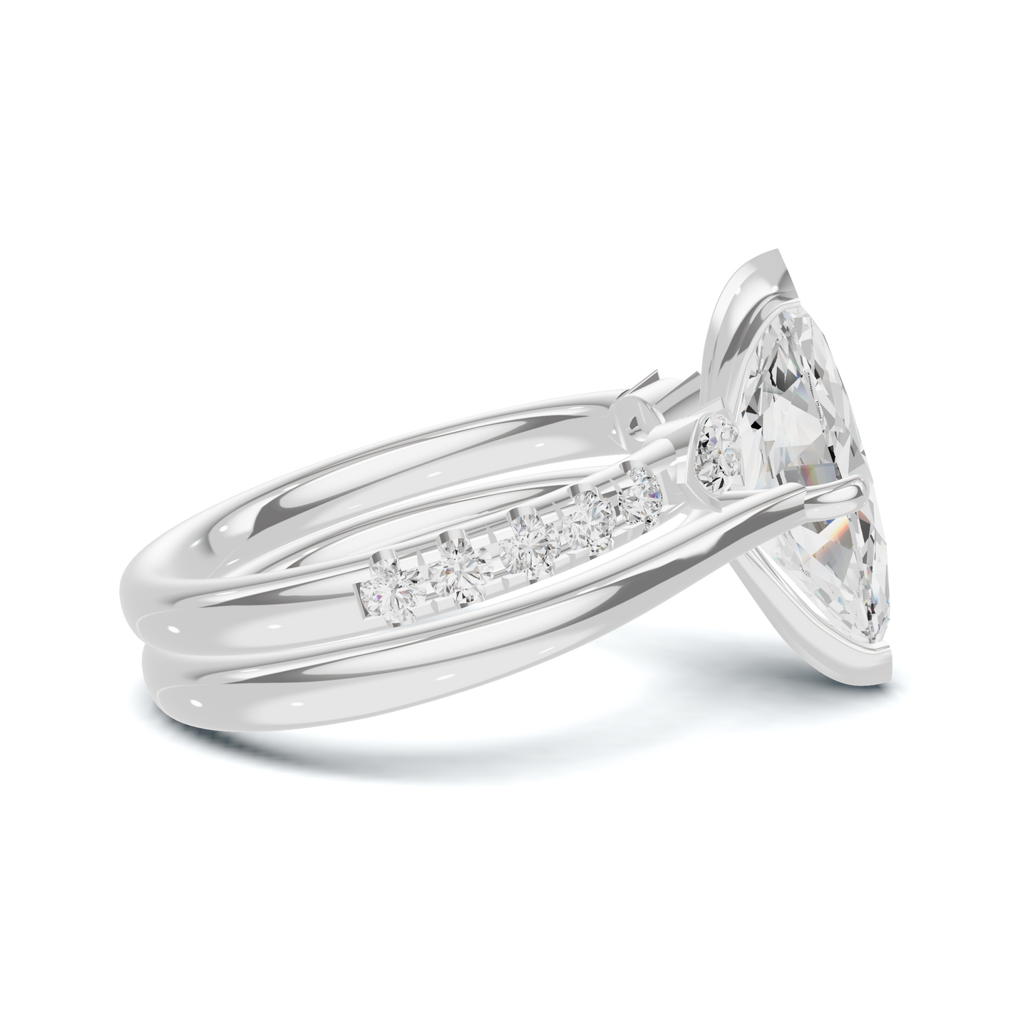 Marquise Accent Stacking Ring