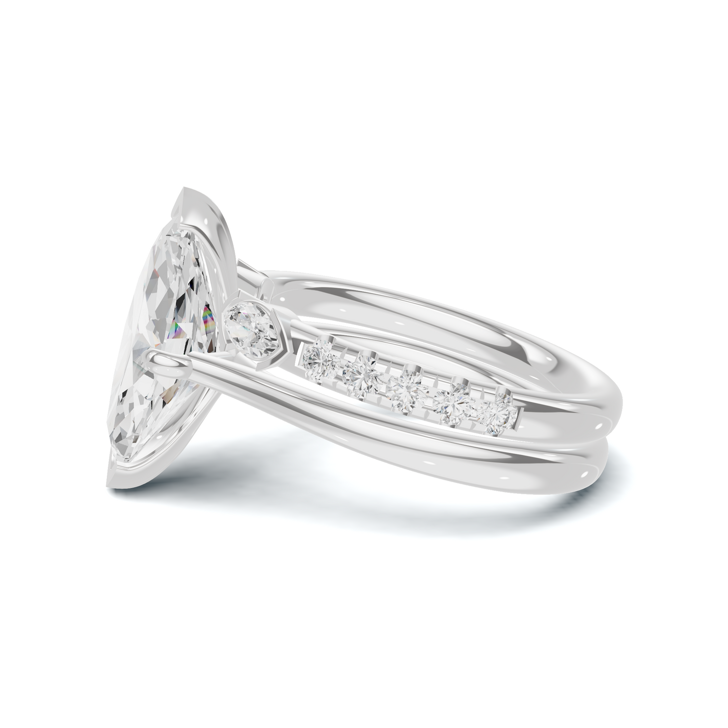 Marquise Accent Stacking Ring