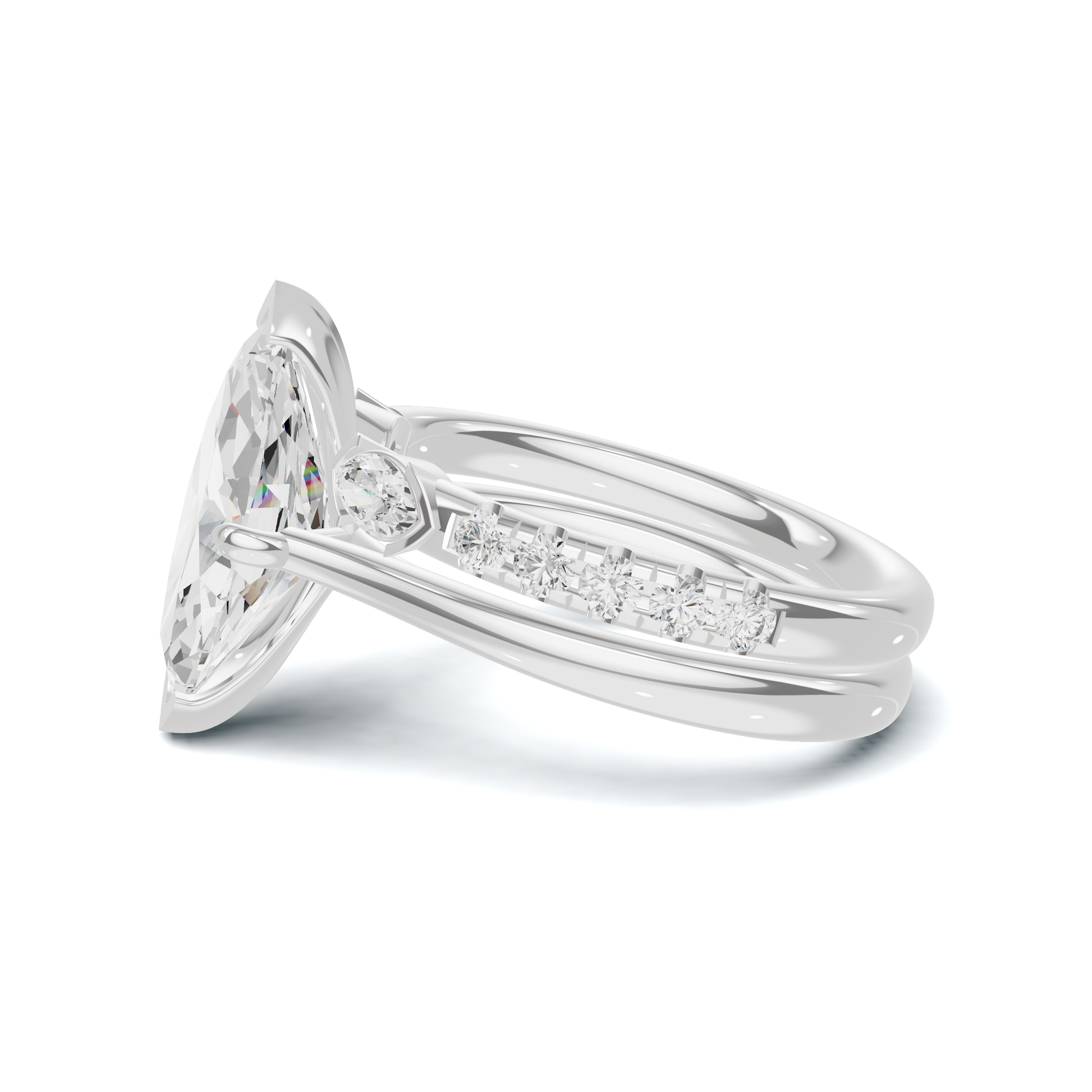 Marquise Accent Stacking Ring