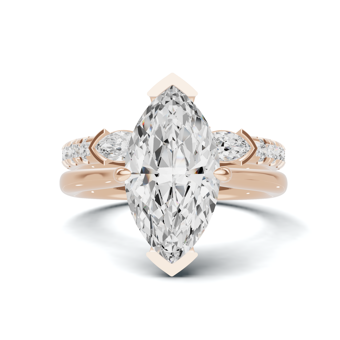 Marquise Accent Stacking Ring