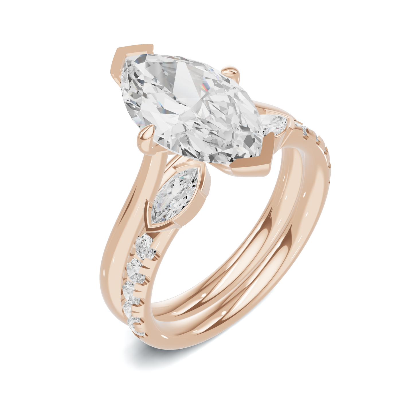 Marquise Accent Stacking Ring