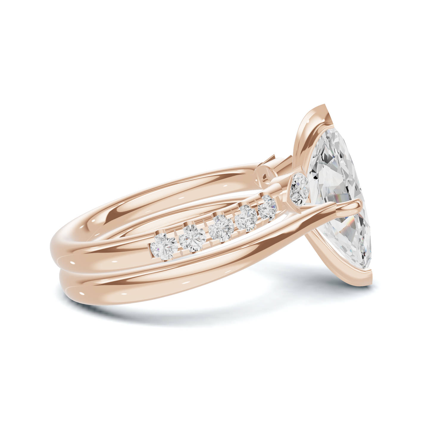Marquise Accent Stacking Ring