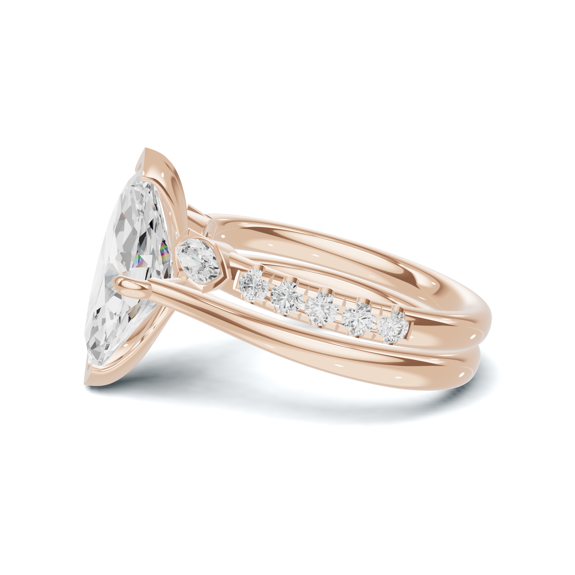 Marquise Accent Stacking Ring