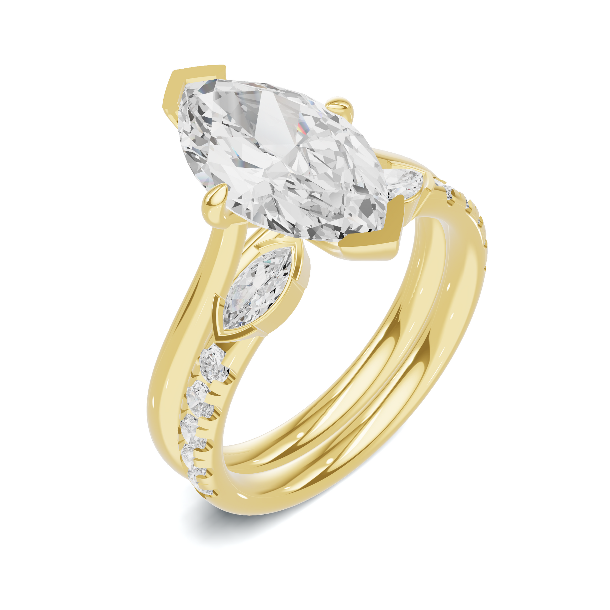 Marquise Accent Stacking Ring