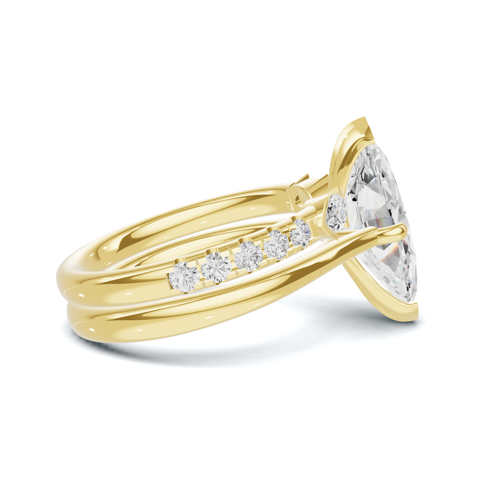 Marquise Accent Stacking Ring