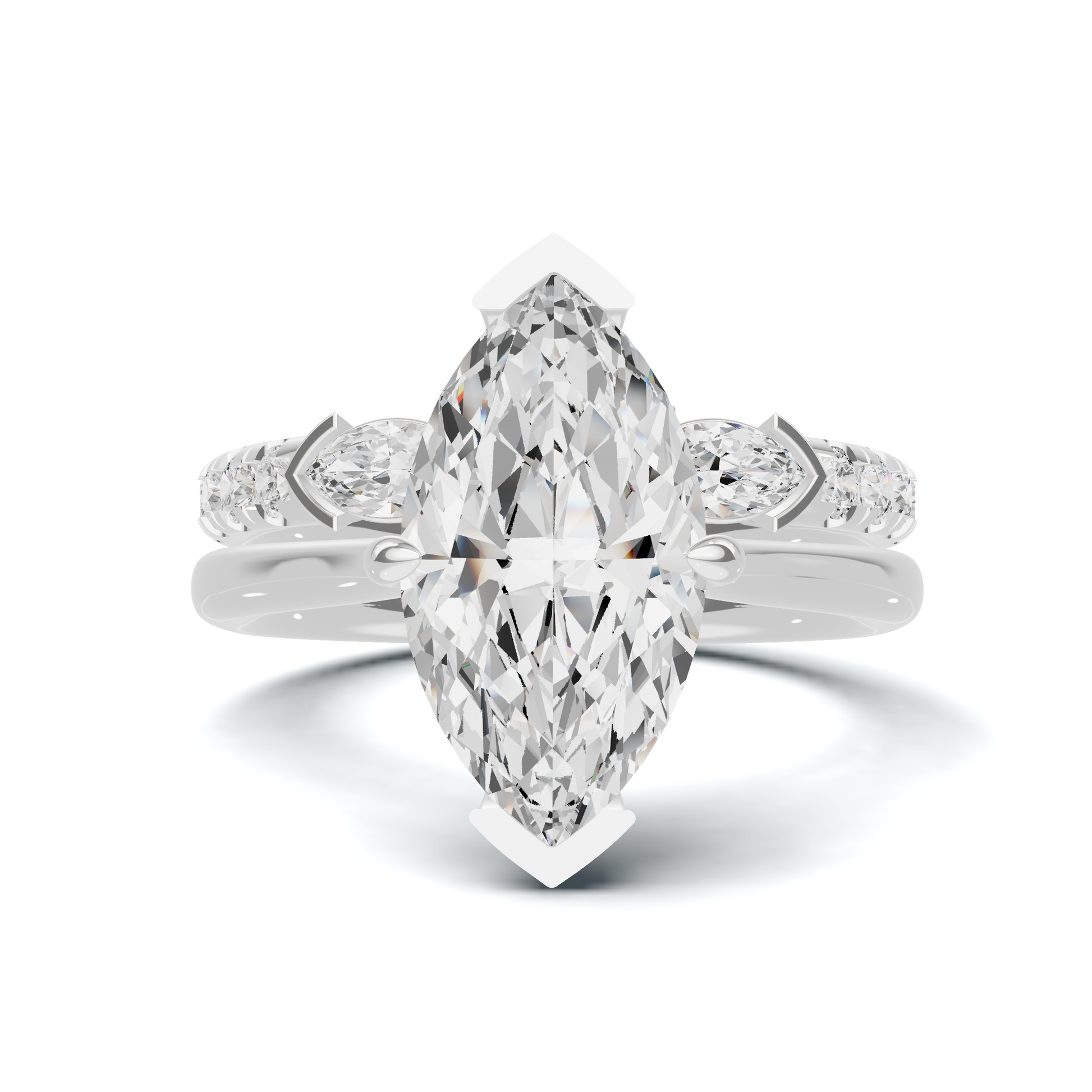 Marquise Accent Stacking Ring
