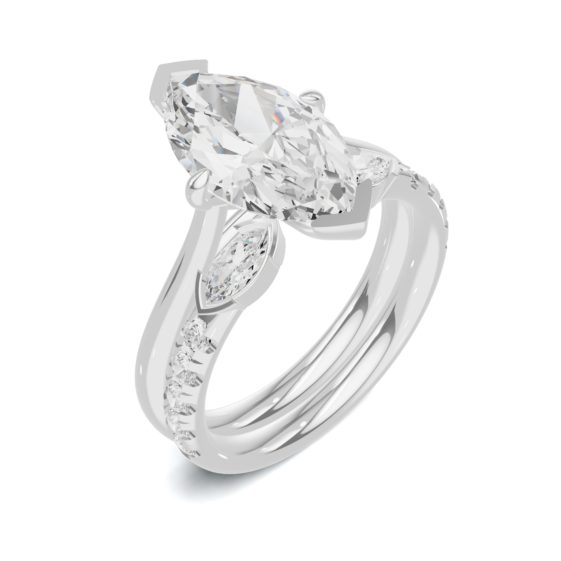 Marquise Accent Stacking Ring