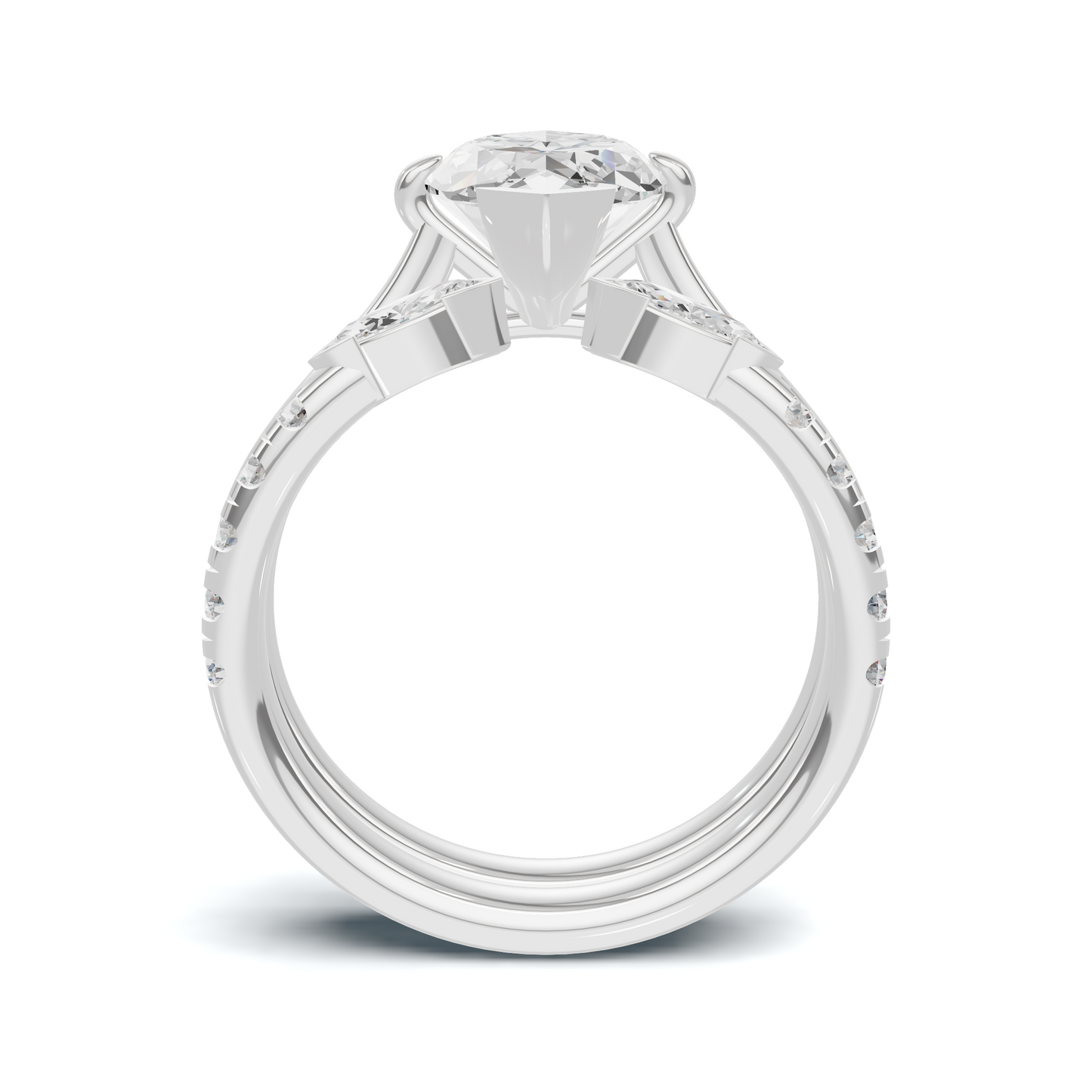 Marquise Accent Stacking Ring