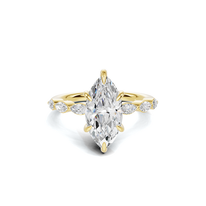 Marquise Accent Statement Ring