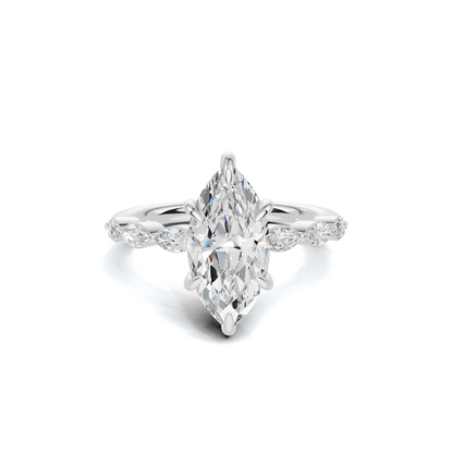 Marquise Accent Statement Ring