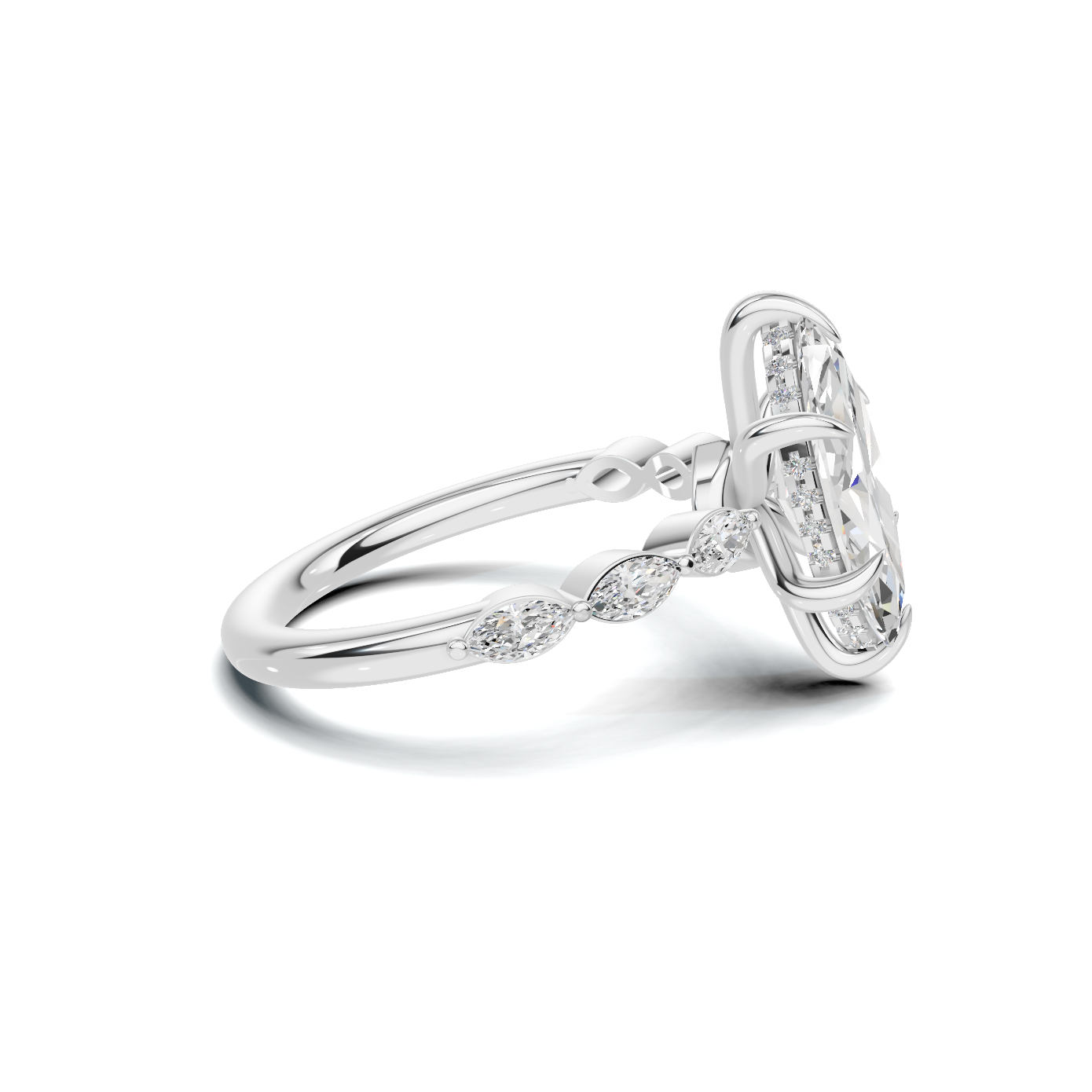Marquise Accent Statement Ring