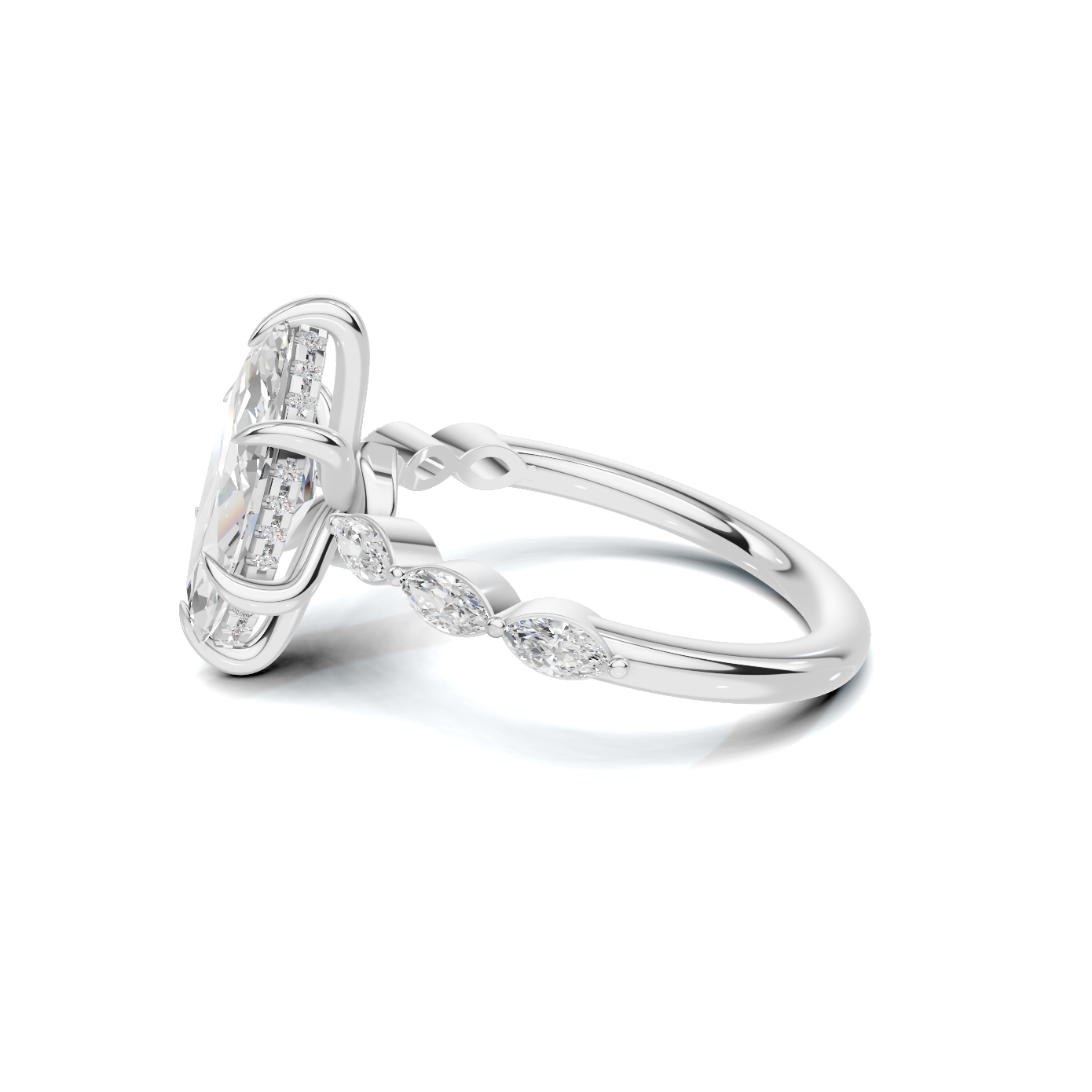 Marquise Accent Statement Ring