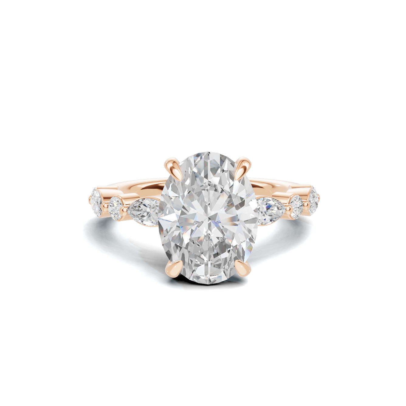 Marquise Accented Eternity Ring