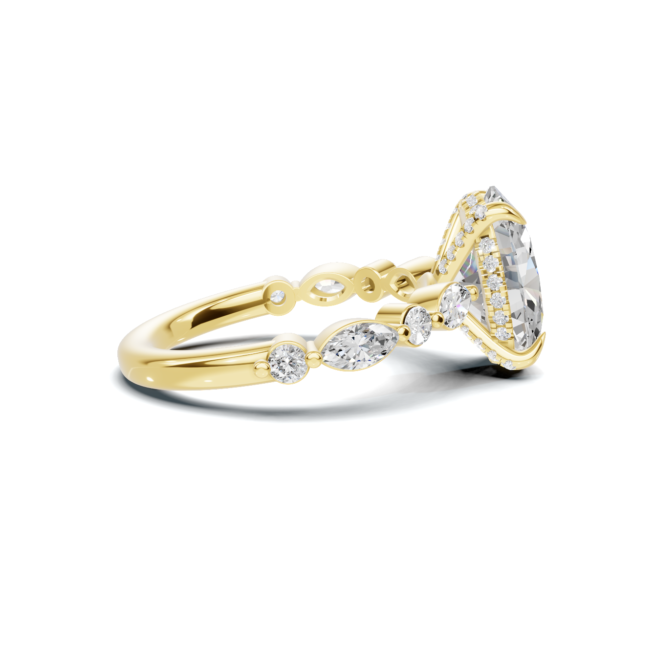 Marquise Accented Eternity Ring