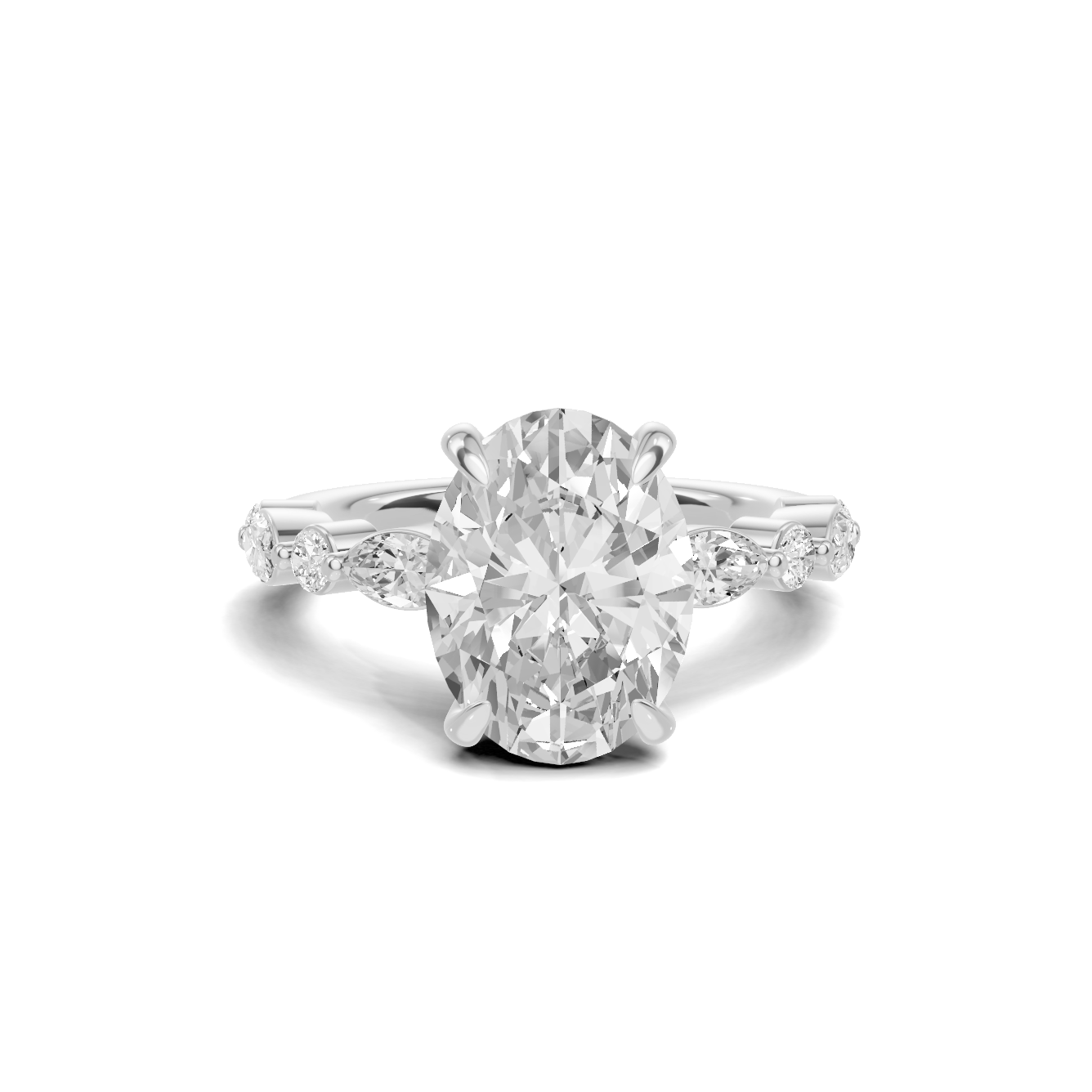 Marquise Accented Eternity Ring