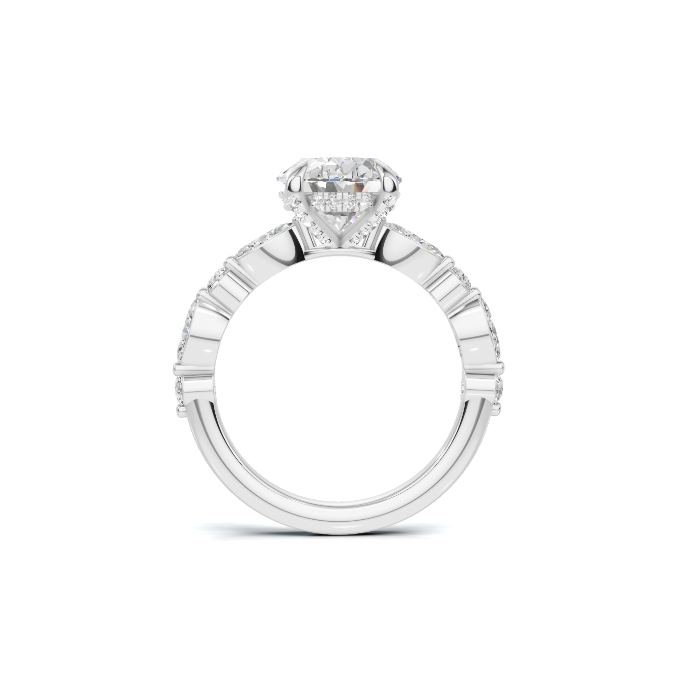 Marquise Accented Eternity Ring