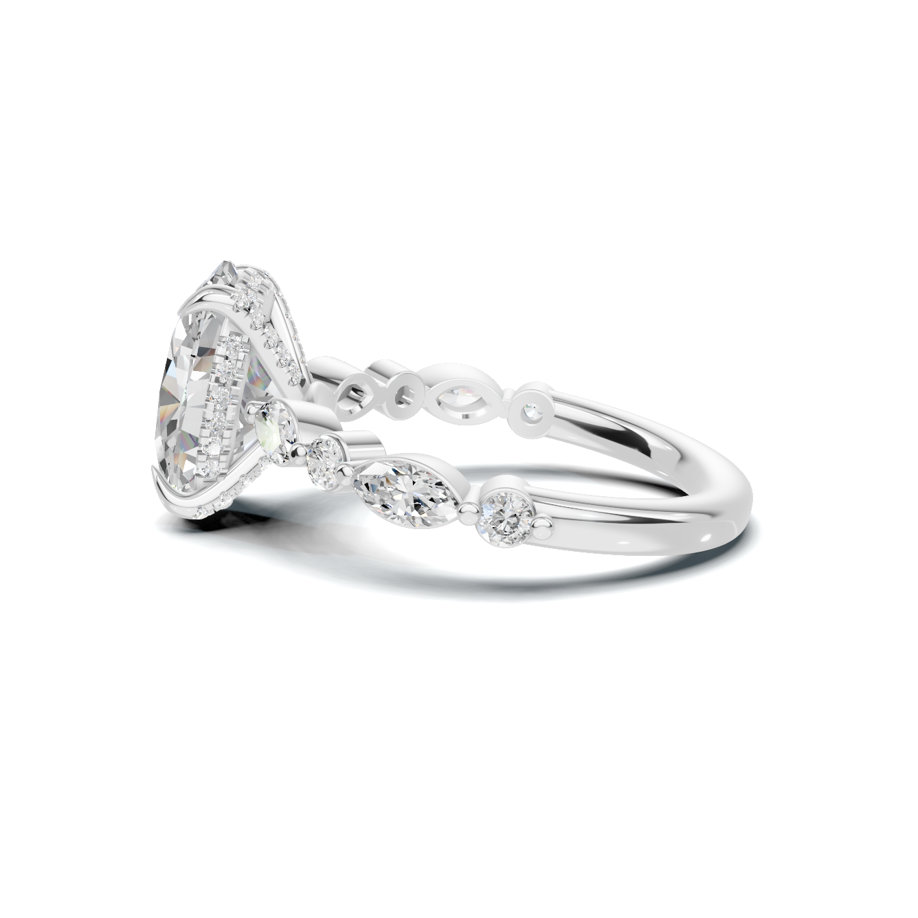 Marquise Accented Eternity Ring