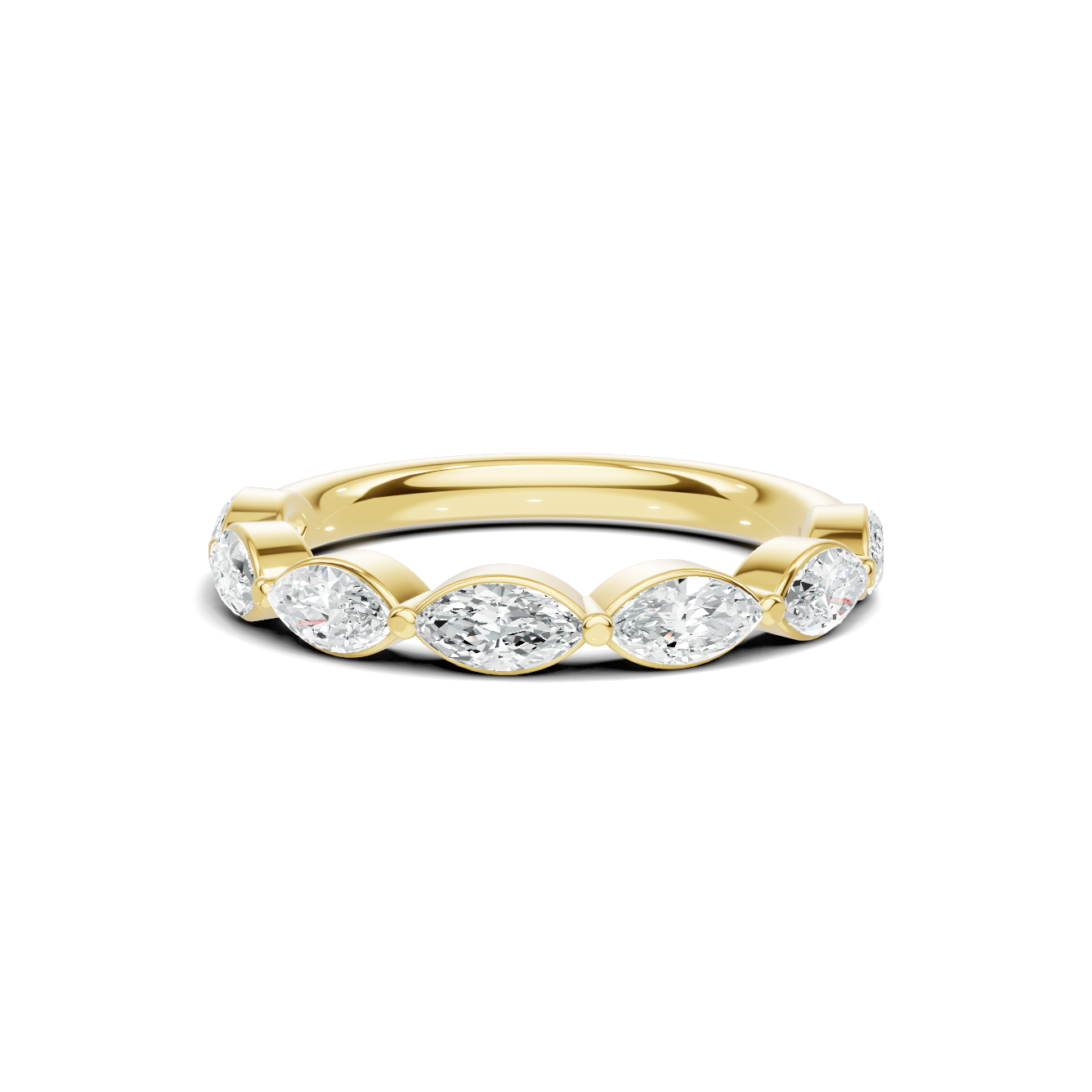 Marquise Accented Stackable Ring