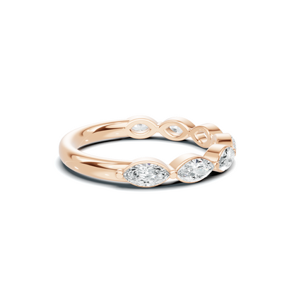 Marquise Accented Stackable Ring