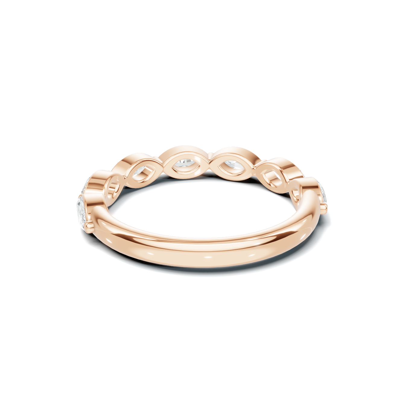Marquise Accented Stackable Ring
