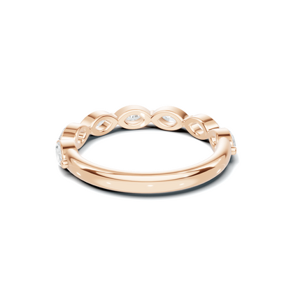 Marquise Accented Stackable Ring