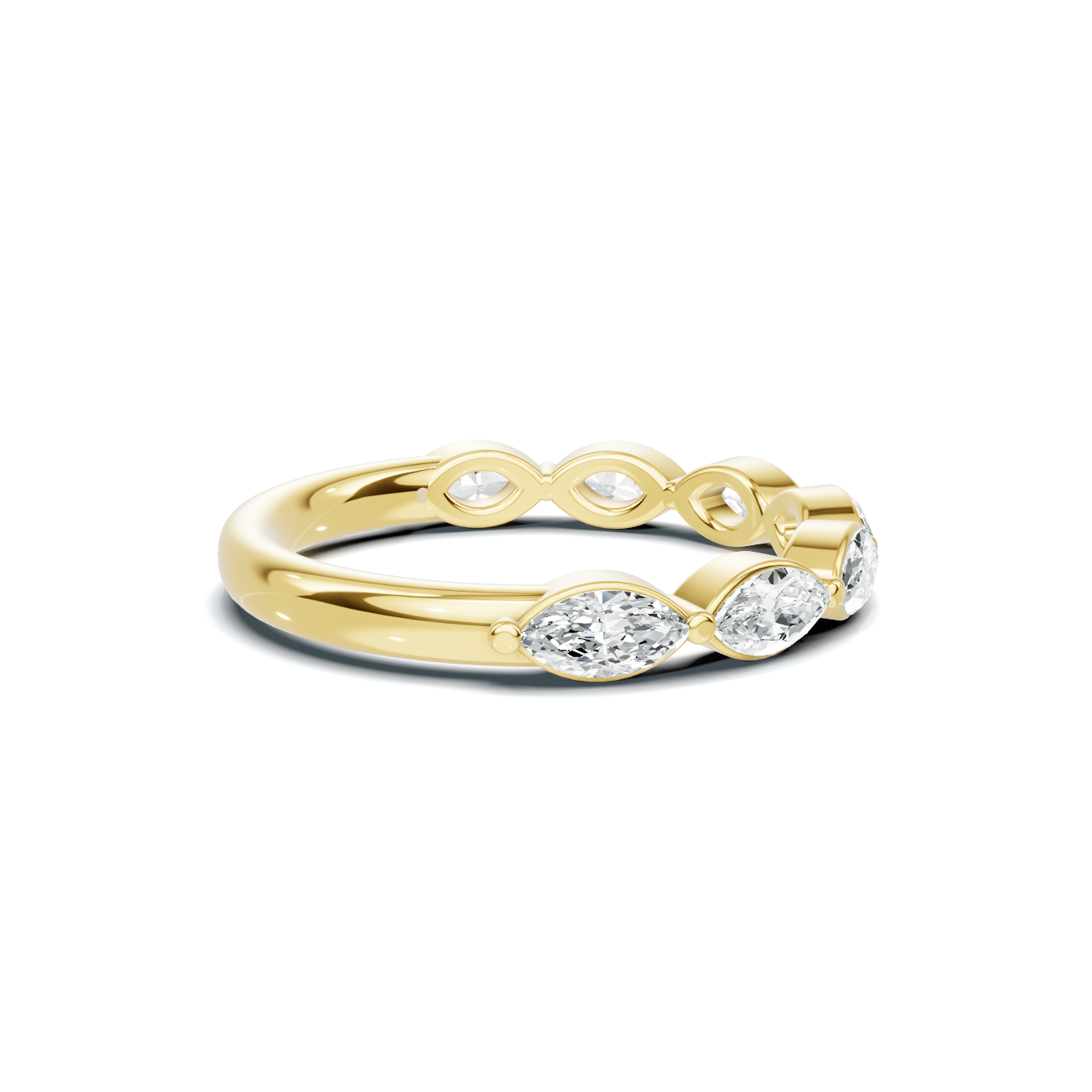 Marquise Accented Stackable Ring