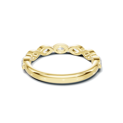 Marquise Accented Stackable Ring