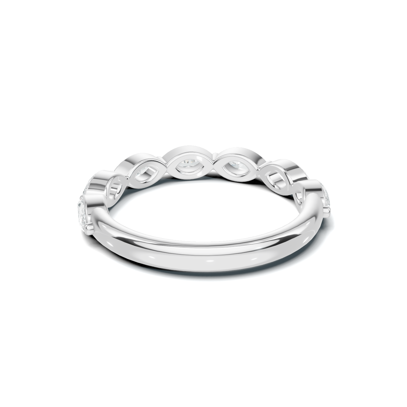 Marquise Accented Stackable Ring
