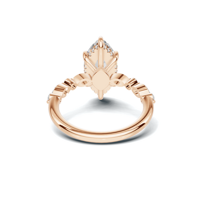 Marquise Accented Statement Ring