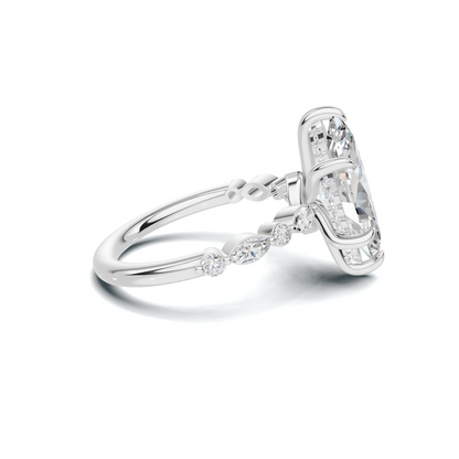 Marquise Accented Statement Ring