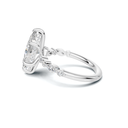 Marquise Accented Statement Ring