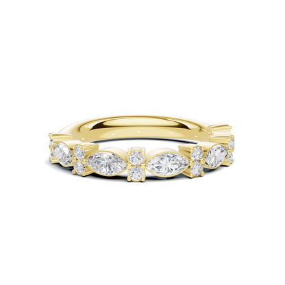 Marquise Alternating Stackable Ring