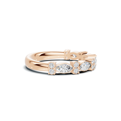Marquise Alternating Stackable Ring