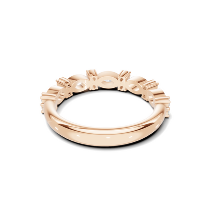 Marquise Alternating Stackable Ring