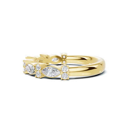 Marquise Alternating Stackable Ring