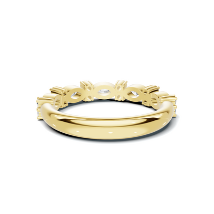 Marquise Alternating Stackable Ring