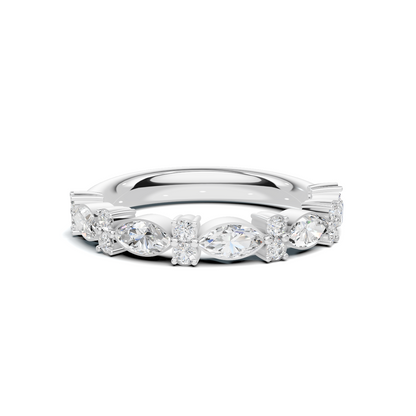Marquise Alternating Stackable Ring