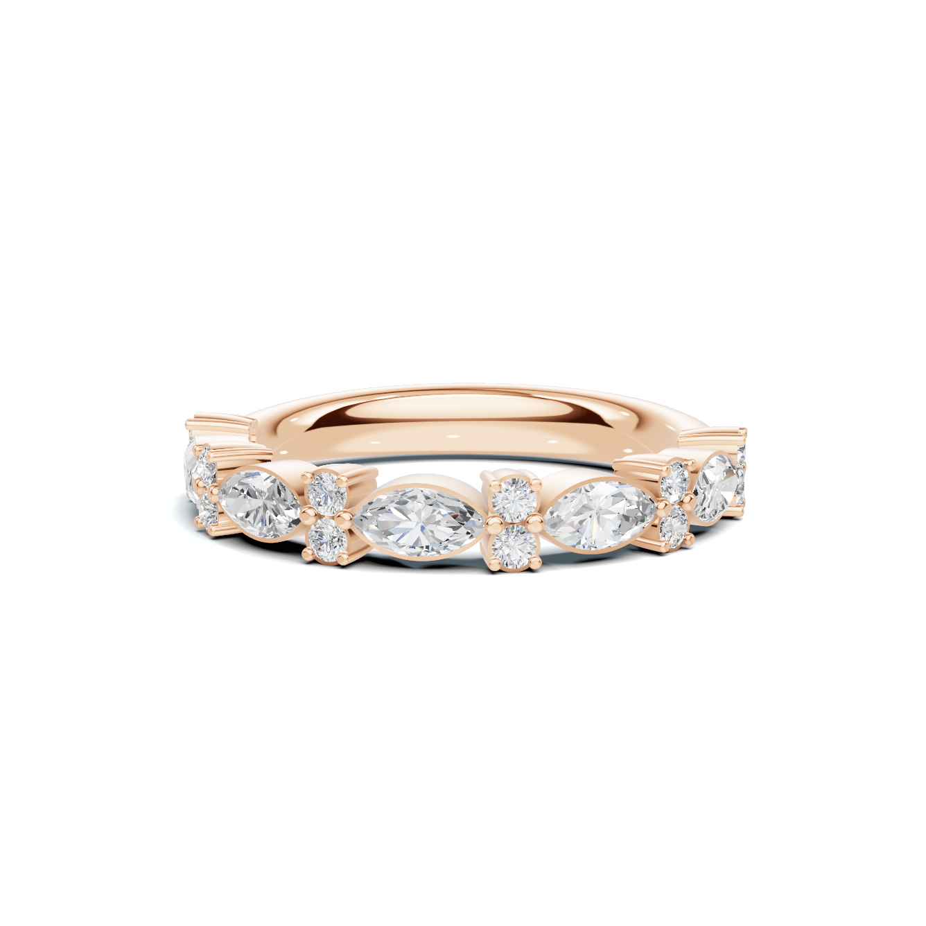 Marquise Alternating Stackable Ring