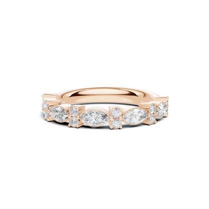 Marquise Alternating Stackable Ring