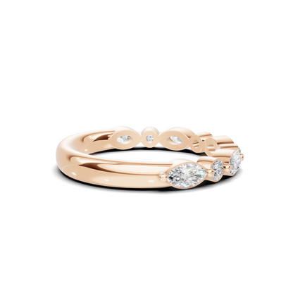 Marquise Alternating Stones Ring