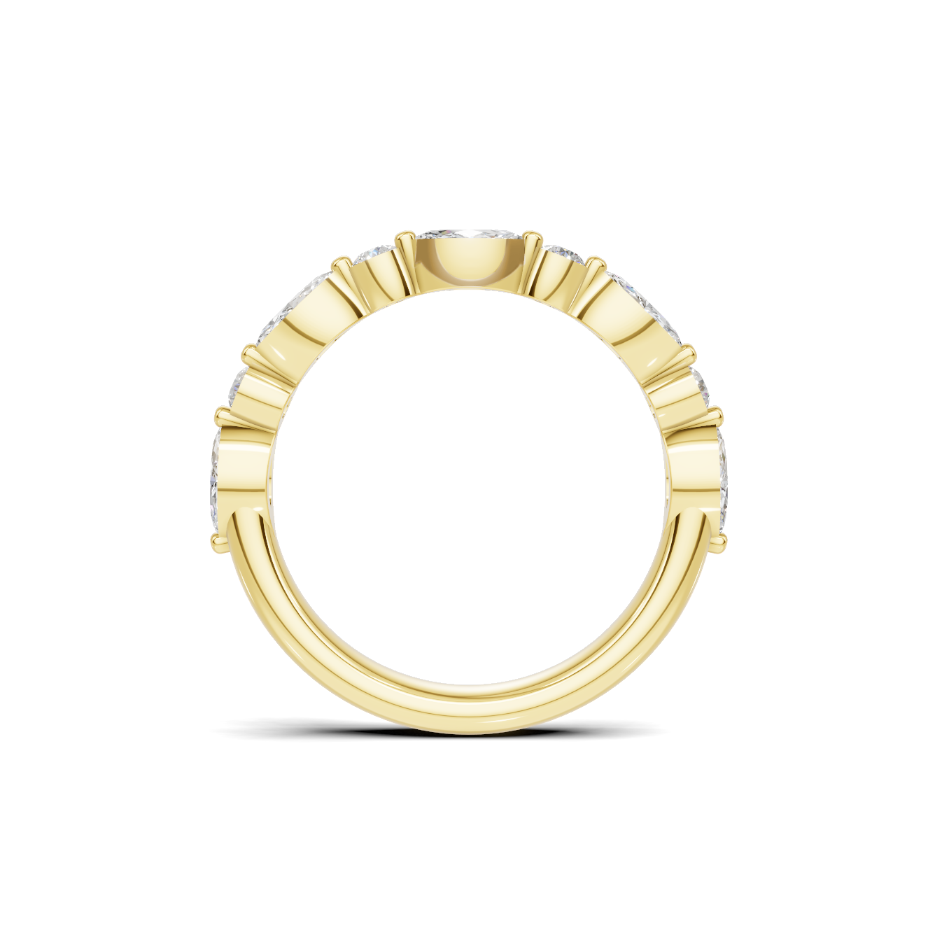 Marquise Alternating Stones Ring